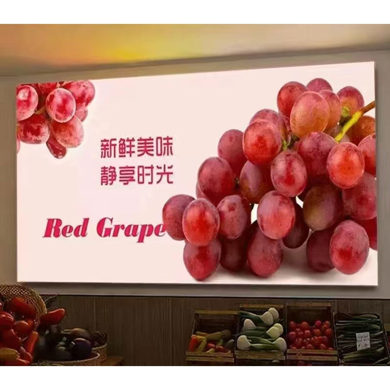 水果店UV软膜灯箱安装